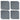 PREMIUM PVC FLOOR TILE (ROUND COIN) - SLATE GREY 50x50cm 7MM - Pack of 20 (5sqm)