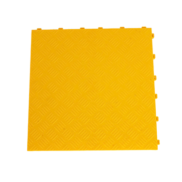 SPEED YELLOW CHECKER PLATE TILE 40X40CM