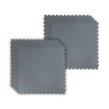 PREMIUM PVC FLOOR TILE (ROUND COIN) - SLATE GREY 50x50cm 7MM - Pack of 10 (2.5sqm)
