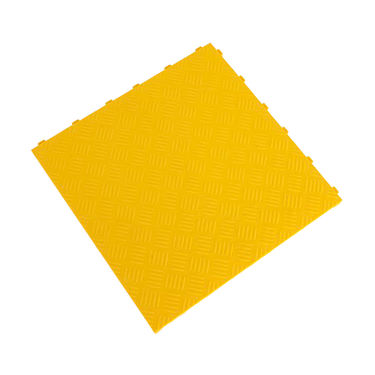 SPEED YELLOW CHECKER PLATE TILE 40X40CM