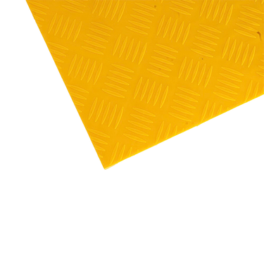 SPEED YELLOW CHECKER PLATE TILE 40X40CM