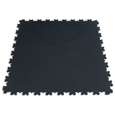 PREMIUM PVC FLOOR TILE X-JOINT - JET BLACK 50x50cmR