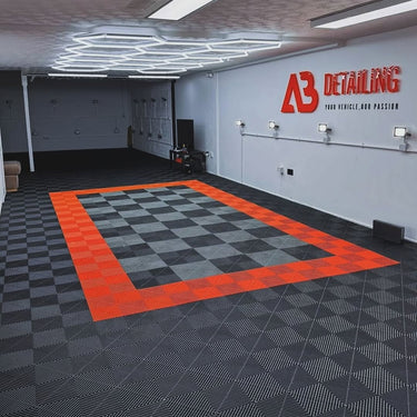 FIRE ORANGE FLOOR TILES 40x40CM
