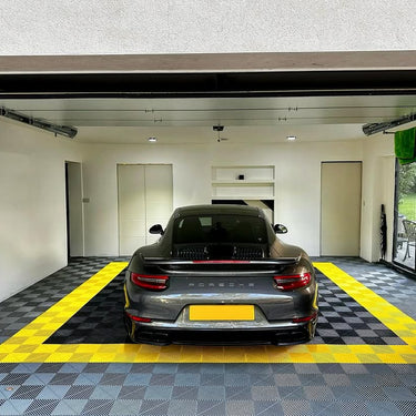 SPEED YELLOW VENTED FLOOR TILES 40 x 40 cm (pack of 20/3.2sqm)