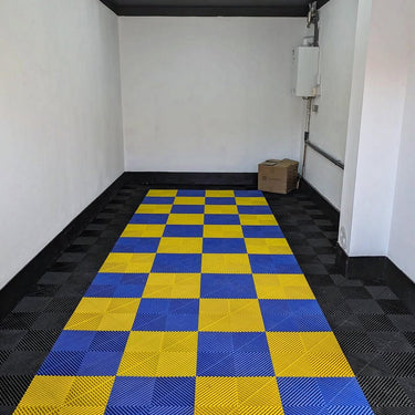 VELOCITY BLUE VENTED FLOOR TILES 40 x 40 cm (pack of 20/3.2sqm)