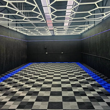 VELOCITY BLUE VENTED FLOOR TILES 40 x 40 cm (pack of 20/3.2sqm)