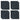 PREMIUM PVC FLOOR TILE (ROUND COIN) - JET BLACK 50x50cm 7MM - Pack of 20 (5sqm)