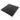 SOLID PVC FLOOR TILE (ROUND COIN) - JET BLACK 50x50cm