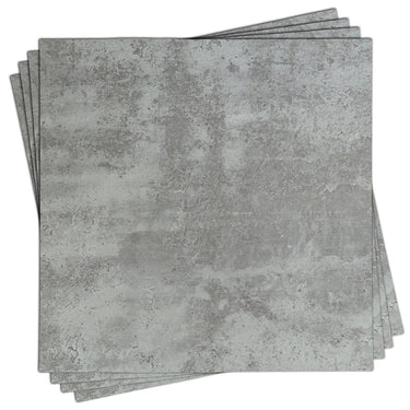 SELF ADHESIVE LUXURY VINYL FLOOR TILES - LIGHT GREY STONE - 45.7x45.7CM (4 PACKS - 20 SQM)