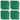 SOLID PVC FLOOR TILE (ROUND COIN) - GREEN 50x50cm - Pack of 12 (3sqm)