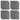SOLID PVC FLOOR TILE (ROUND COIN) - SLATE GREY 50x50cm - Pack of 12 (3sqm)